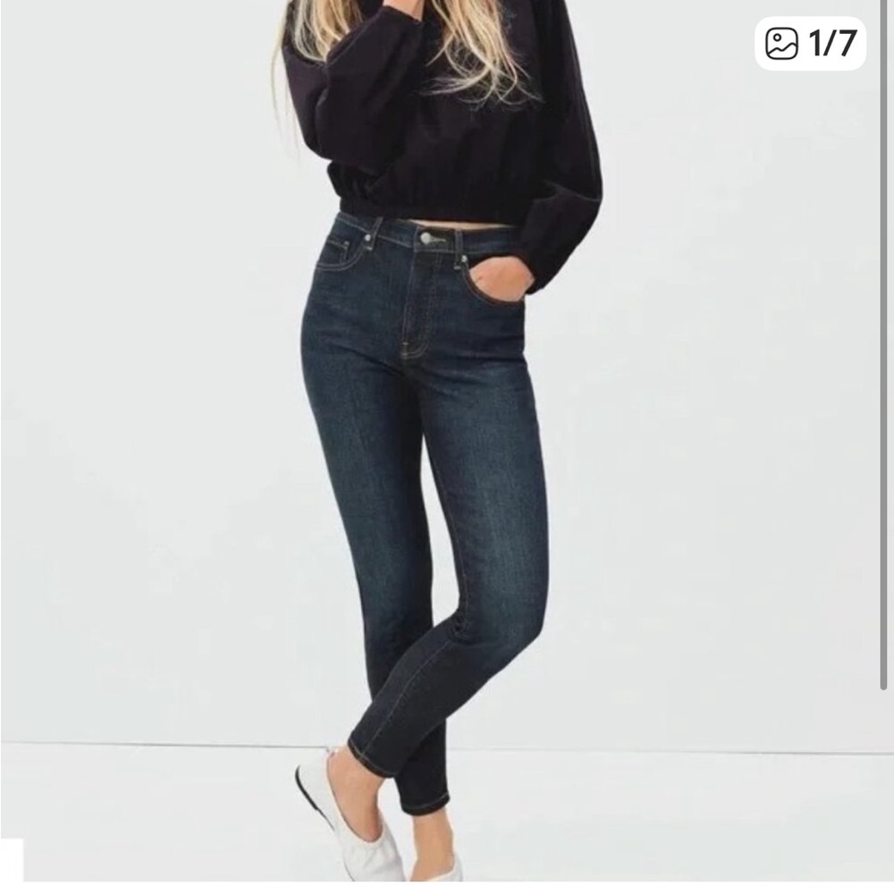 Everlane Women's Skinny Jeans in Deep Blue size 31 or 12